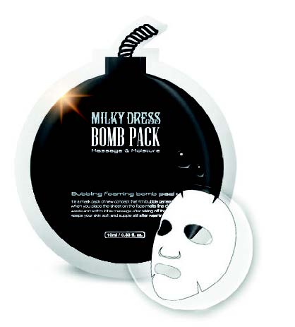 Пузырьковая очищающая маска Bomb Pack Milky Dress Корея