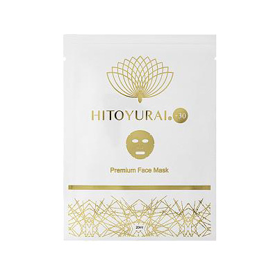 Антивозрастная маска для лица со стволовыми клетками Premium Face Mask Hitoyurai +30 Япония