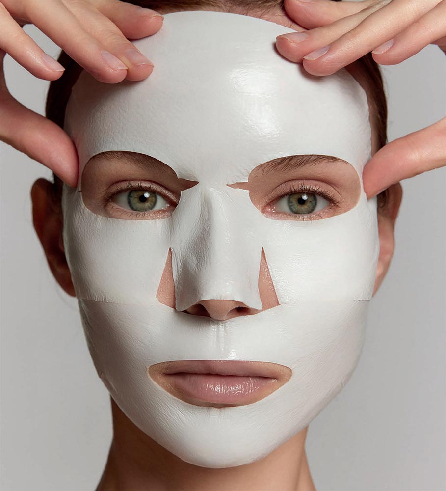 Маска-скульптор для контурной подтяжки лица Caviar Infused Rose Lifting Mask 5 масок Phymongshe Корея